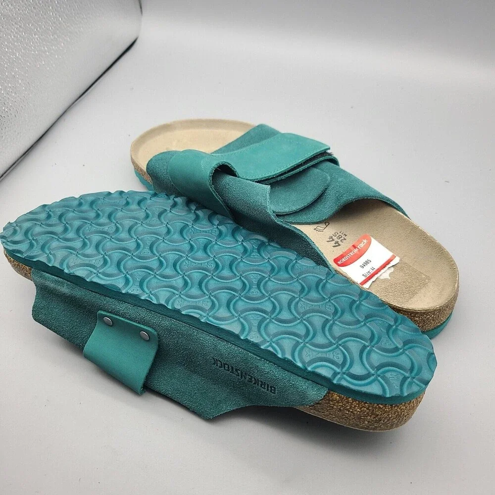 Birkenstock Kyoto Mens Slide Sandals teal comfort sz 11 44 new